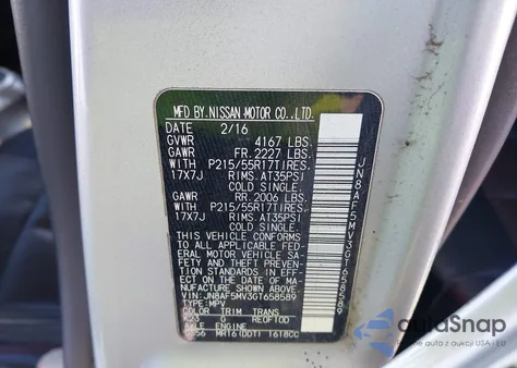 2016 Nissan Juke Sl from USA, damaged, VIN JN8AF5MV3GT658589